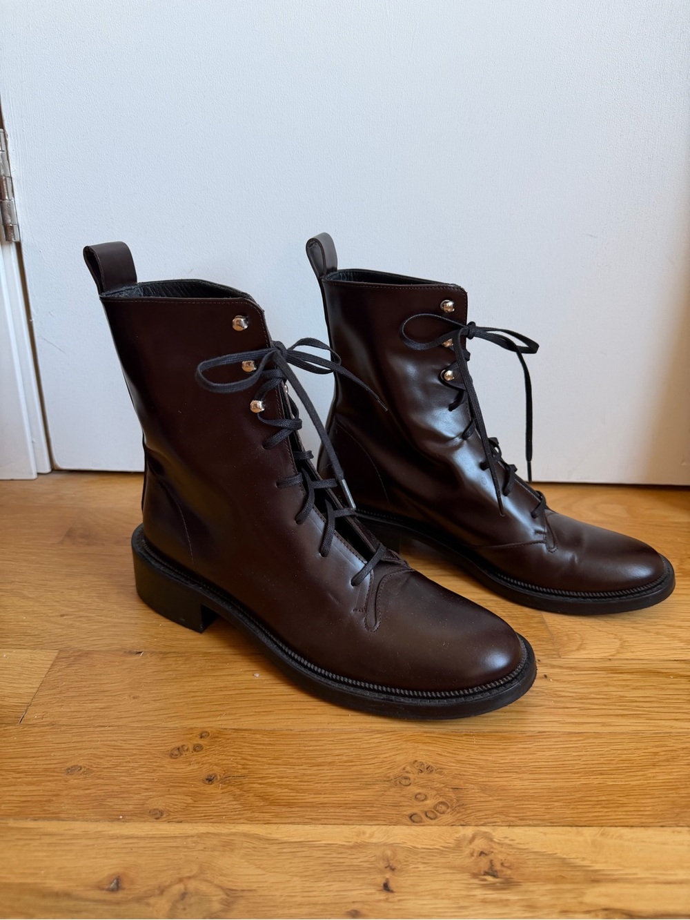 Freda Salvador Ross lace up boots in espresso size 7